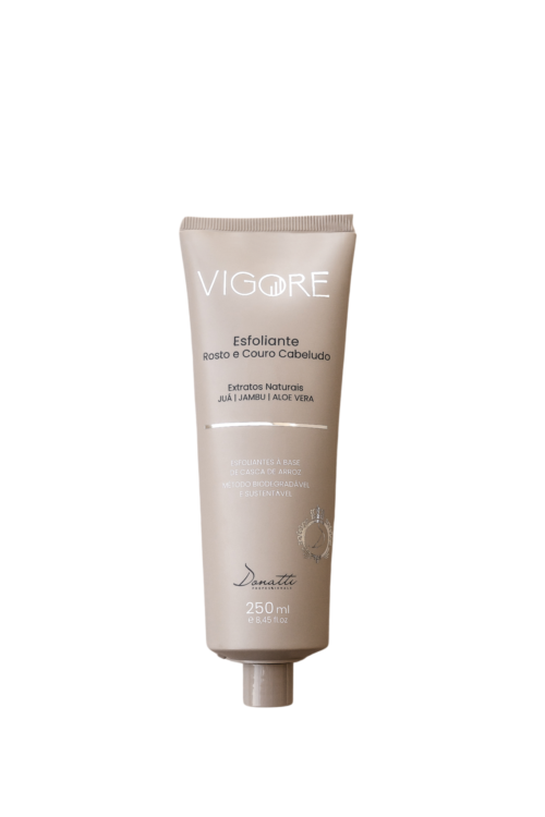 DONATTI COSMETICOS VIGORE ESFOLIANTE švelnus pilingas galvos ir veido odai, 250 ml