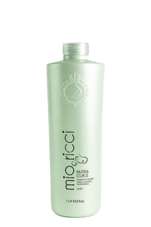 DONATTI PROFESSIONALE Mio Ricci Nutra Curls garbanotų plaukų šampūnas be sulfatų, 1L (1 žingsnis)