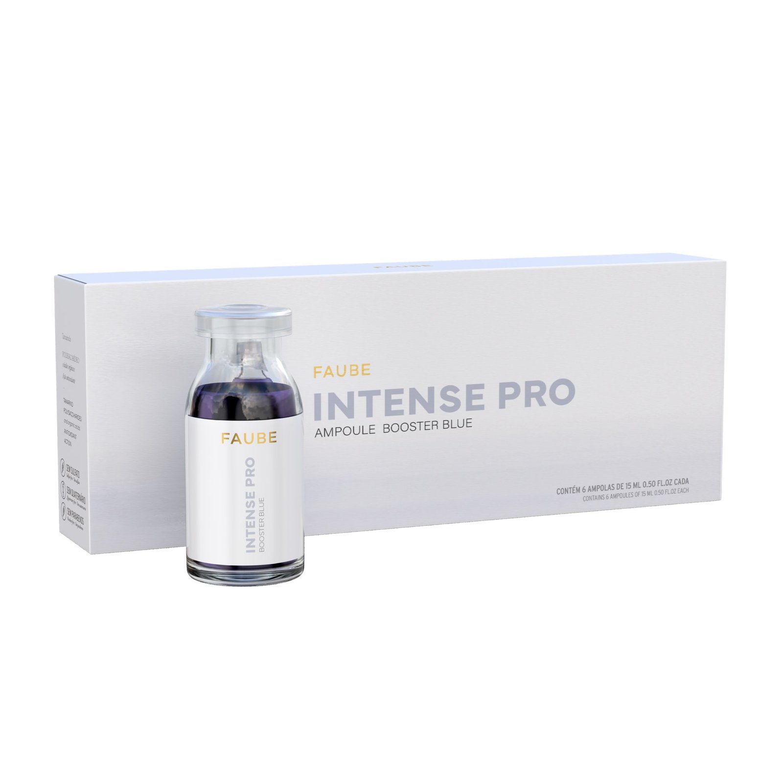 PLAUKŲ PRO - Su meile, Jūsų plaukams! FAUBE PROFESSIONAL Intense Pro Booster plaukų spalvos atnaujinimą suteikianti ampulė, 15ml
