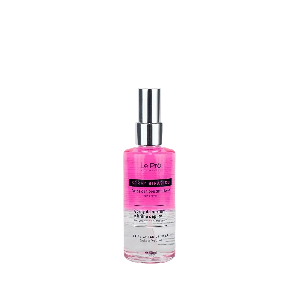 LE PRÖ Bifasico Brilho Perfume Pink Dvifazis parfumuotas ir suteikiantis blizgesį purškiklis plaukams, 60ml