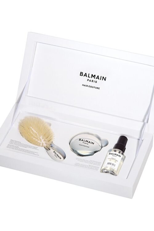 PLAUKŲ PRO - Su meile, Jūsų plaukams! BALMAIN HAIR Silver Spa Brush mini rinkinys