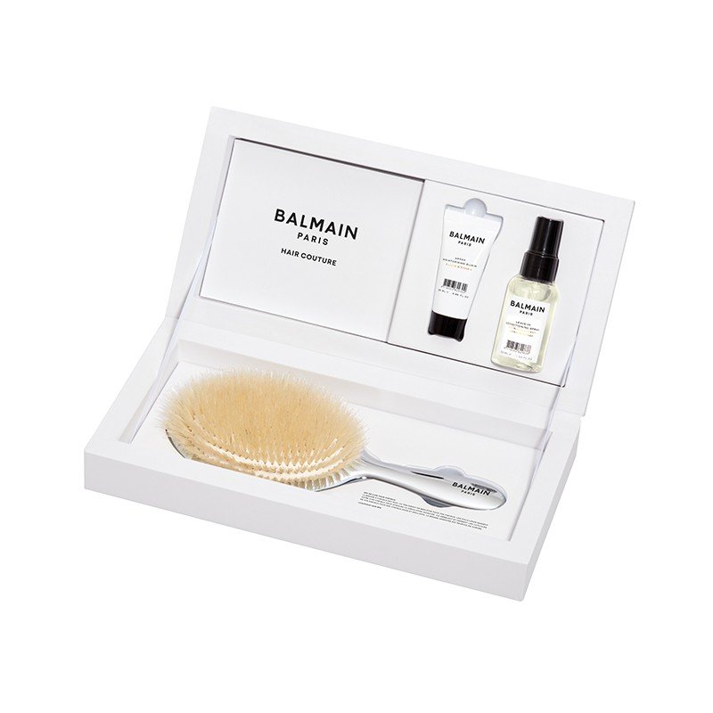 BALMAIN HAIR Silver Spa Brush rinkinys