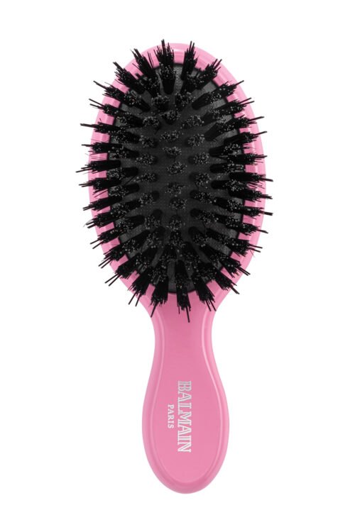 PLAUKŲ PRO - Su meile, Jūsų plaukams! BALMAIN HAIR Hair Extension Brush Pink mini šepetys