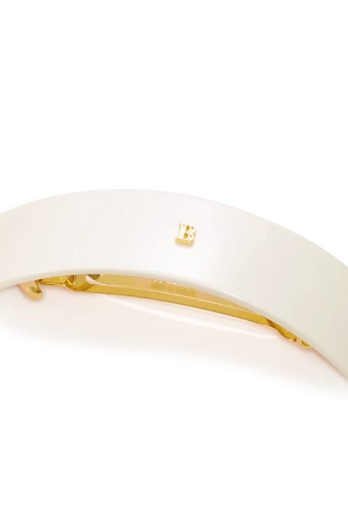 PLAUKŲ PRO - Su meile, Jūsų plaukams! BALMAIN HAIR Barrette L White plaukų segtukas