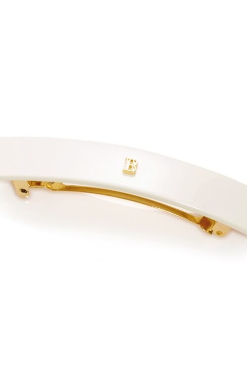 PLAUKŲ PRO - Su meile, Jūsų plaukams! BALMAIN HAIR Barrette M White plaukų segtukas