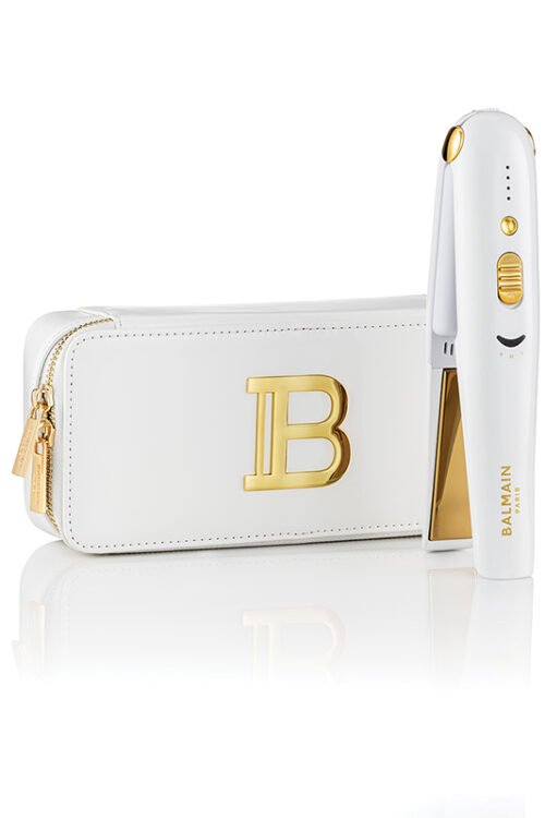 PLAUKŲ PRO - Su meile, Jūsų plaukams! BALMAIN HAIR Cordless Straightener White Gold plaukų tiesintuvas