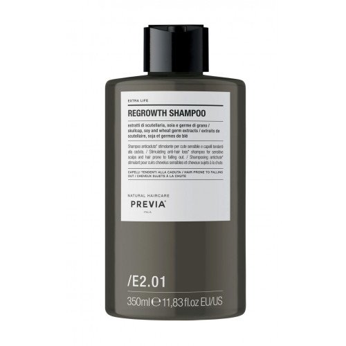 PREVIA Extra Life Regrowth augimą skatinantis šampūnas, 350ml