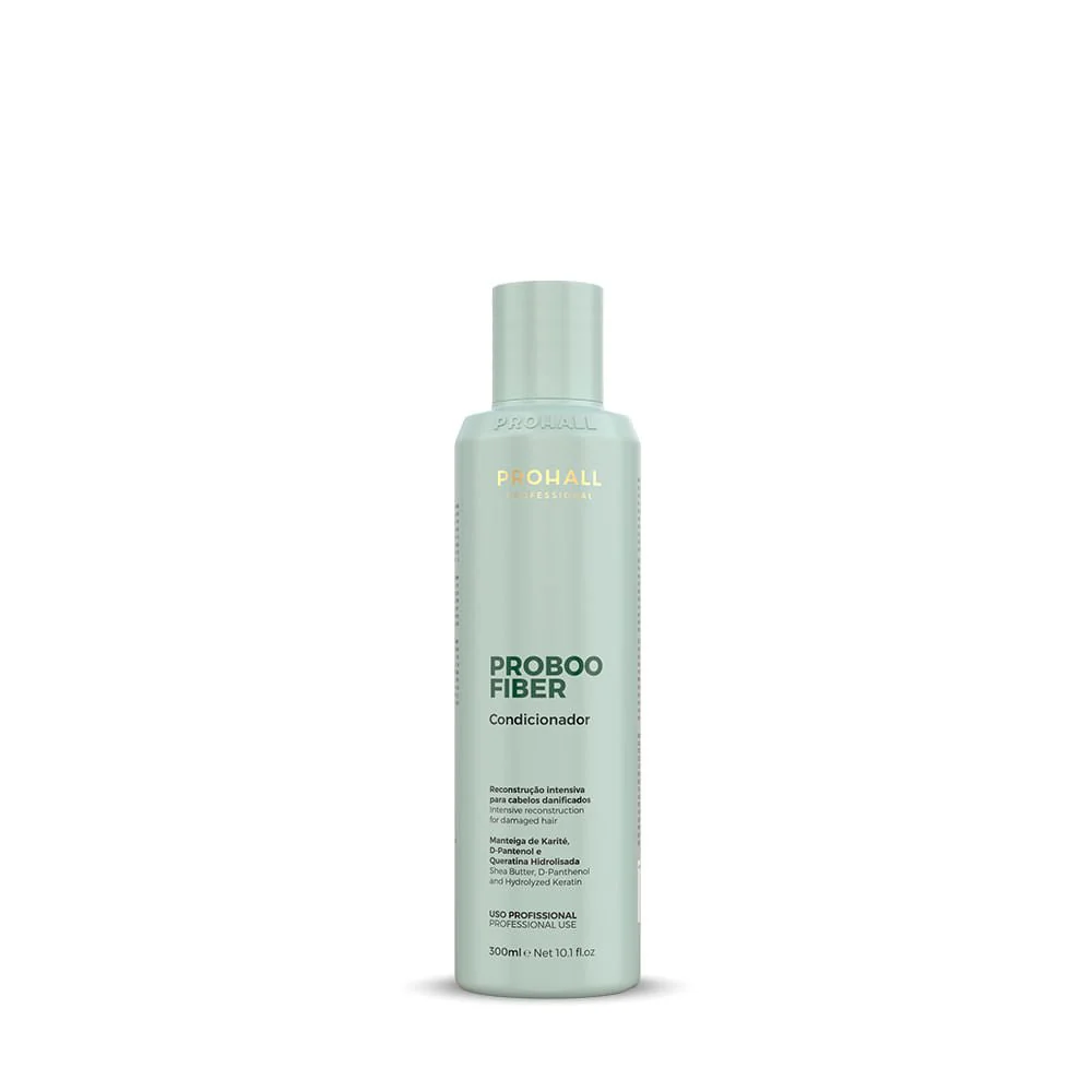 PLAUKŲ PRO - Su meile, Jūsų plaukams! PROHALL PROFESSIONAL Proboo Fiber atkuriamasis, drėkinamasis ir stiprinamasis kondicionierius, 300ml