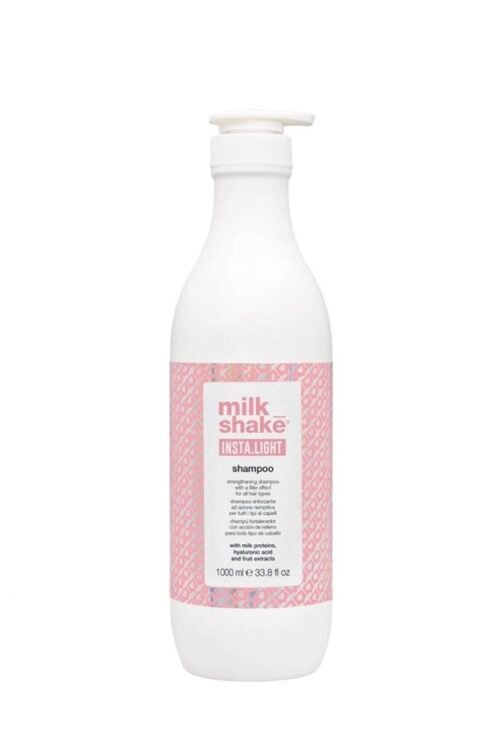 MilkShake Insta.Light Shampoo stiprinantis šampūnas visų tipų plaukams, 1000ml