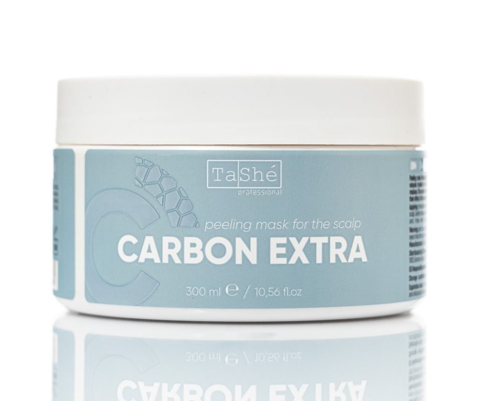 TASHÉ PROFESSIONAL CARBON EXTRA Galvos Odos Pilingas, 300 ml